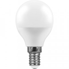 Лампа светодиодная Feron E14 11W 6400K Шар Матовая LB-750 25948