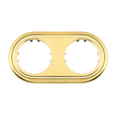 Рамка LK Studio 2-постовая круглая (золото) Vintage-Classic 889216-1