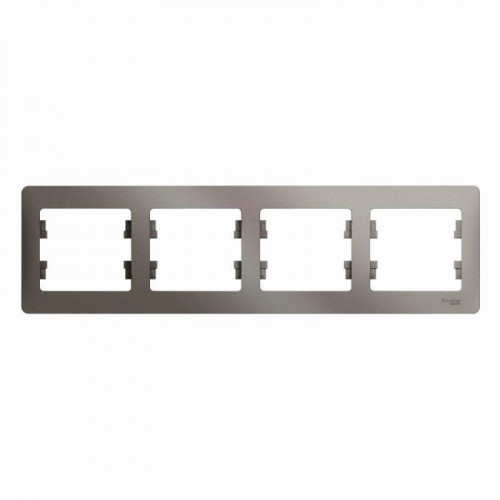 Рамка 4-постовая Systeme Electric Glossa платина GSL001204