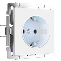 Розетка Werkel с подсветкой белый матовый W1171461 4690389191978
