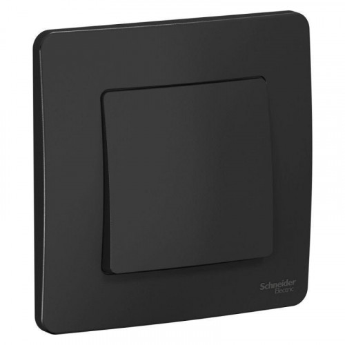 Переключатель одноклавишный проходной Systeme Electric Blanca 10A 250V антрацит BLNVS010606