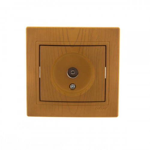 ТВ-розетка оконечная Lezard Mira ольха 701-0701-130