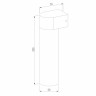 Уличный настенный светодиодный cветильник Elektrostandard Nork LED черный 35187/D a069890