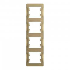 Рамка 4-постовая Systeme Electric Glossa титан GSL000408