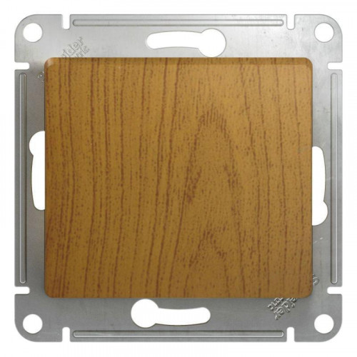 Переключатель одноклавишный проходной Systeme Electric Glossa 10A 250V дуб GSL000561