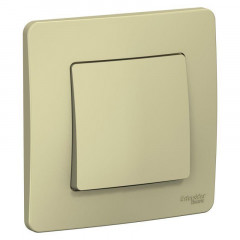 Переключатель одноклавишный проходной Systeme Electric Blanca 10A 250V бежевый BLNVS010607