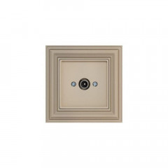 ТВ-розетка оконечная Liregus Retro кремовый омбре 29-127