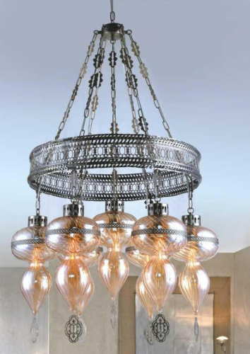 Люстра подвесная Alfa Light F1524-09 AB