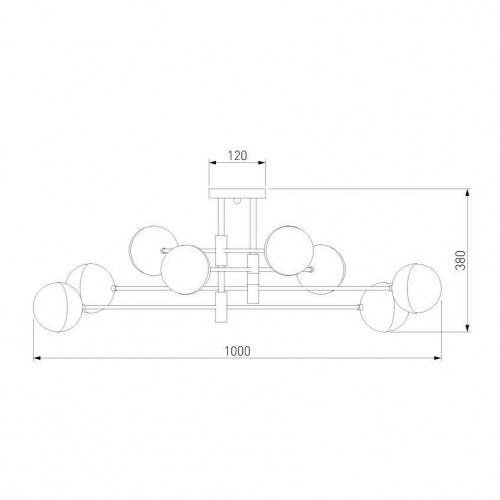 Потолочная люстра Eurosvet Nuvola 70129/8 хром