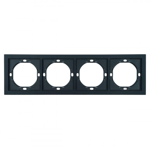 Рамка 4-местная, Stekker Мия, PFR00-3004-05, черный бархат 50464