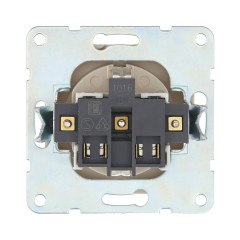 Розетка LK Studio с з/к, шторками и крышкой (белый) LK60 863404-1