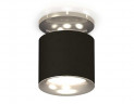 Комплект накладного светильника Ambrella light Techno Spot XS7402083 SBK/PSL черный песок/серебро полированное (N7927, C7402, N7012)