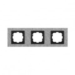 Рамка 3-постовая Mono Electric Style Granit белый гранит 107-600000-162