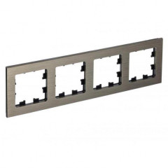 Рамка 4-постовая Systeme Electric AtlasDesign Nature Латунь ATN312204
