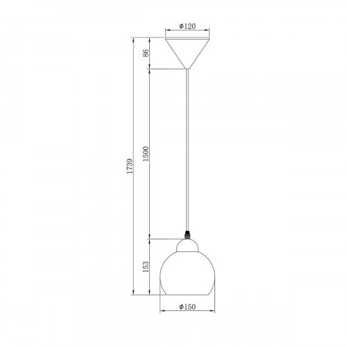 Подвесной светильник Escada Solo 10178/1S White