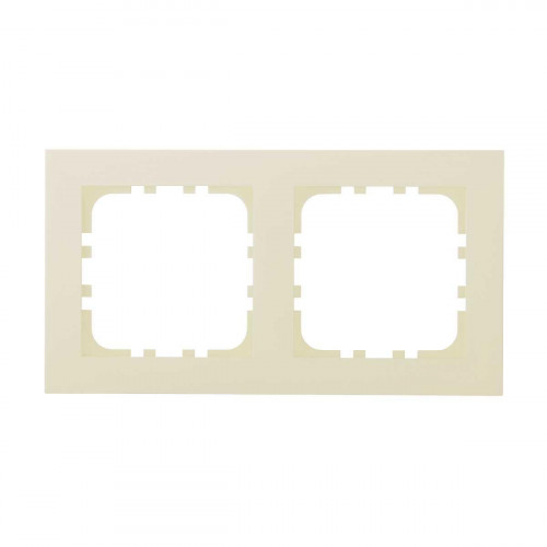 Рамка 2-постовая LK Studio (бежевый матовый) LK80 FLAT, 844202-1