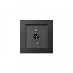 ТВ-розетка проходная Liregus Epsilon антрацит 28-1143