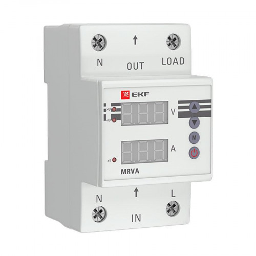 Реле напряжения и тока с дисплеем MRVA 40A EKF PROxima MRVA-40A