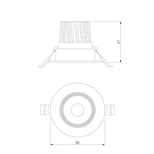 Встраиваемый светодиодный светильник Elektrostandard Even 25094/LED a065459