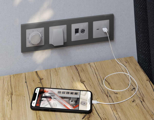 Лицевая панель AMBRELLA VOLT ALFA AP4158