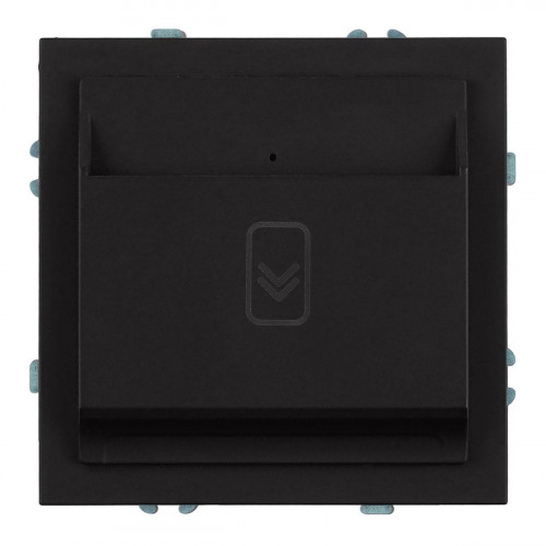 Выключатель карточный (механизм) Stekker 250В 40А Эмили RSW40-5114-05 черный уголь soft touch 50700