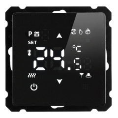 Терморегулятор Wi-Fi (механизм), Stekker, 250В, 3500Вт Катрин, GLS00-7119-05, черный 50375