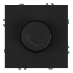 Выключатель диммирующий (механизм), Stekker, 250В, 500W Эмили, RSW10-5106-05, черный уголь, soft touch 49842