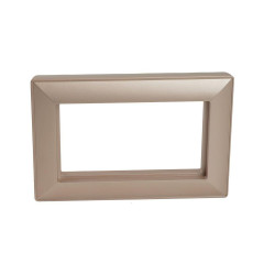 Рамка 2-местная (без перемычки), пластик, Stekker, PFR00-7012-02 Катрин, шампань 50049