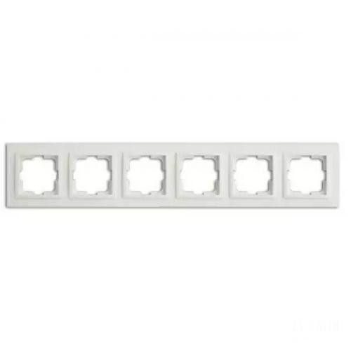 Рамка 6-постовая Mono Electric Despina слоновая кость 102-010000-166