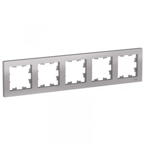 Рамка 5-постовая Systeme Electric AtlasDesign алюминий ATN000305