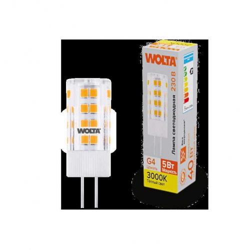 Светодиодная лампа WOLTA WSTD-JC-220V5W3KG4-C