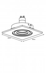 Встраиваемый светильник Lucide Focus 11002/05/31