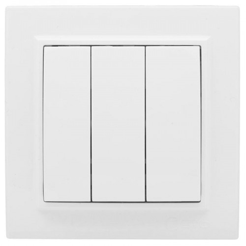 Минск Выключатель 3-клавишный СП,10А, белый EKF Basic ERV10-024-10
