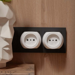 Набор тройников электрических Шар 6А б/з, белый (2 шт./уп.) REXANT 11-1063-2