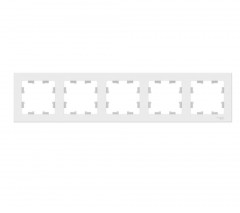 Рамка 5-постовая Systeme Electric AtlasDesign белая ATN000105