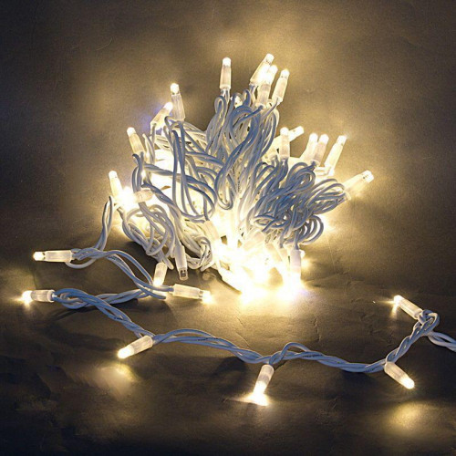 Cветодиодная гирлянда Sneha нить 230V белый мерцающий A-026 WW/W FLASH