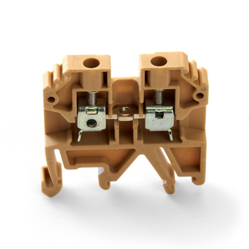 Зажим наборный изолированный (винтовой) ЗНИ - 2,5 (JXB2.5), бежевый Stekker 39933