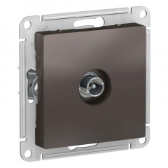 ТВ-розетка оконечная Systeme Electric AtlasDesign мокко ATN000691