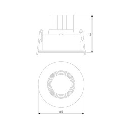 Встраиваемый светодиодный светильник Elektrostandard Artis 25096/LED a066135
