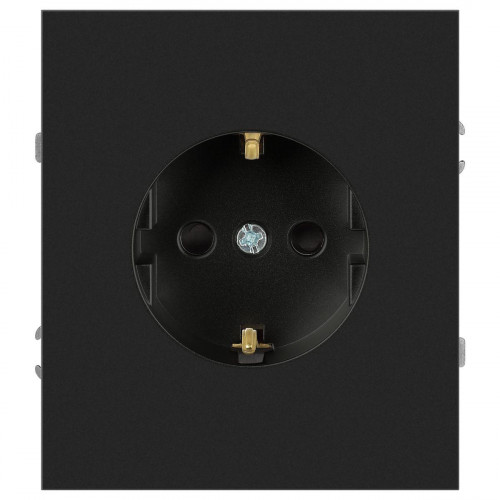 Розетка ЭРА Arktik 16-2101-05 с заземлением 2P+E Schuko 16А-250В антрацит Б0070418