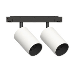 GRAFFIT Трековый светильник TWIN-SPOT LED 48В 2x10Вт 4000К CRI90 15° NO-DIM белый песок