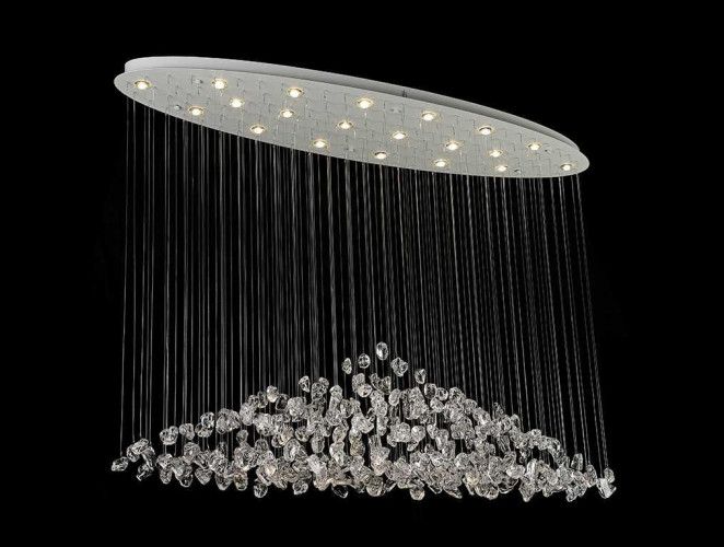 Подвесная люстра Newport 8230/140 С oval white clear М0071679