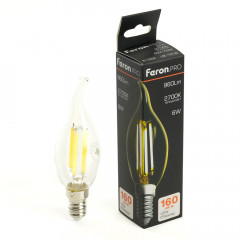 Лампа светодиодная Feron.PRO LB-1216 Свеча на ветру E14 960LM 6W 175-265V 2700K 51262