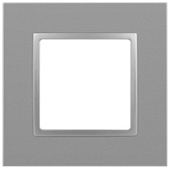 Рамка для розеток и выключателей ЭРА Elegance 14-5011-03 Classic, на 1 пост, алюминий Б0060573