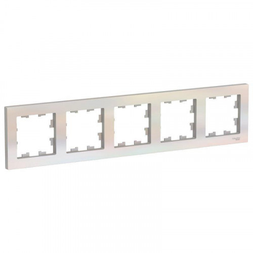 Рамка 5-постовая Systeme Electric AtlasDesign жемчужная ATN000405