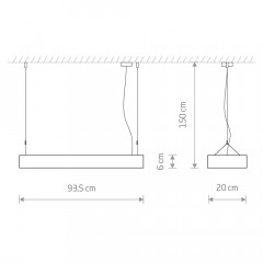 Подвесной светильник Nowodvorski Soft Led 90x20 7532