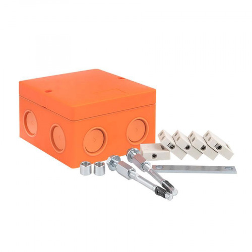 Коробка распаячная огнестойкая (101х101х62) 5 кк/1,5-6мм²/8 мв IP66 EKF PROxima plc-kmrf-101-506