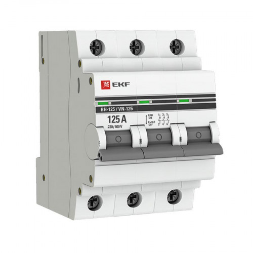 Выключатель нагрузки 3P 125А ВН-125 EKF PROxima SL125-3-125-pro
