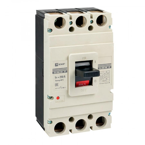 Выключатель автоматический ВА-99М 400/250А 3P 42кА EKF PROxima mccb99-400-250m