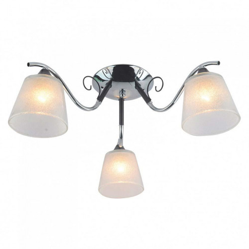 Потолочная люстра ЭкономСвет 13147/3CR+BK WT